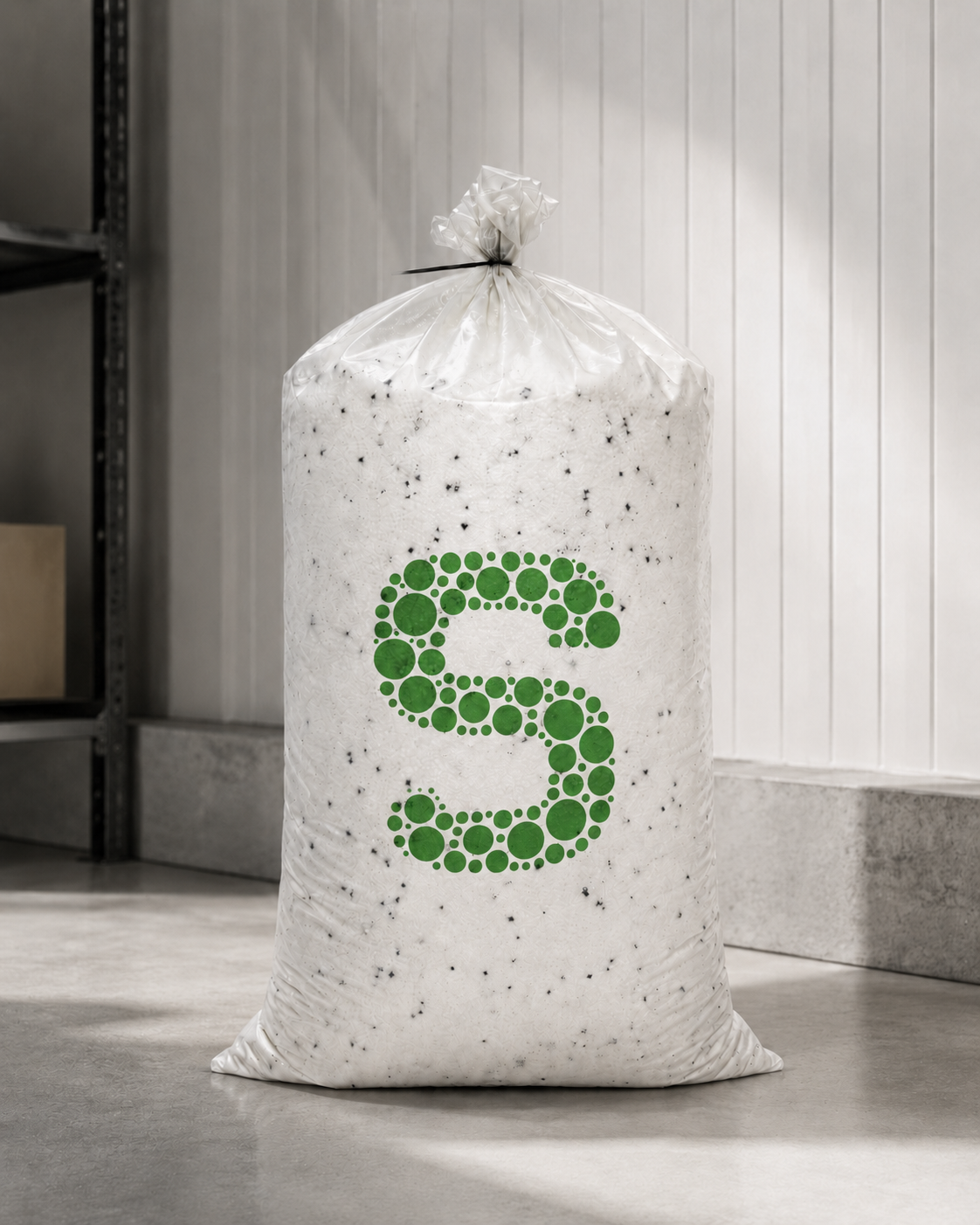 STYROPOP 200-Liter-Sack in Lagerumgebung